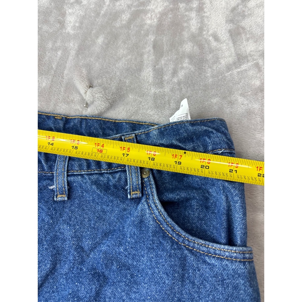 Carhartt B21DST Relaxed Fit Flannel Lined Jeans Dark Stone Blue Mens 44x32 Denim - Picture 7 of 8